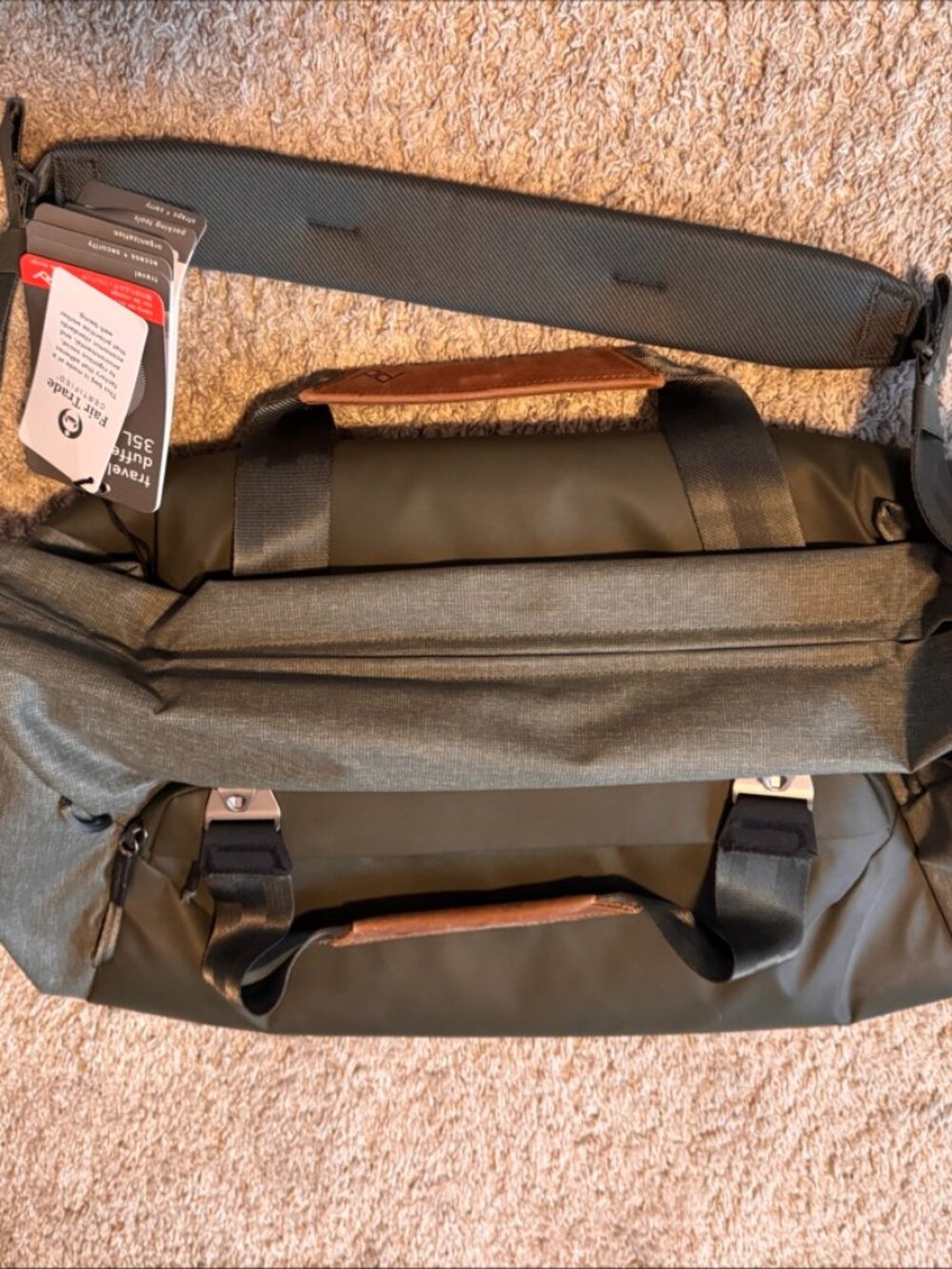 Peak Design Travel Duffel 35L Sage - New With Tags